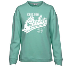 Chicago Cubs Levelwear Women's Fiona Sweep Pullover Sweatshirt Mint