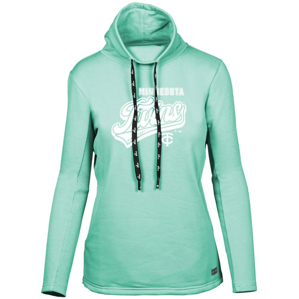 Minnesota Twins Levelwear Women's Loop Sweep Pullover Sweatshirt Mint