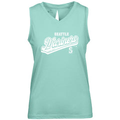 Seattle Mariners Levelwear Women's Paisley Sweep V-Neck Tank Top Mint