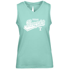 Texas Rangers Levelwear Women's Paisley Sweep V-Neck Tank Top Mint