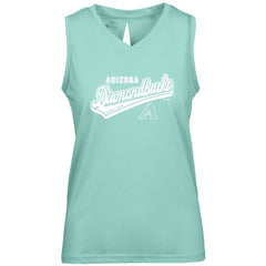 Arizona Diamondbacks Levelwear Women's Paisley Sweep V-Neck Tank Top Mint