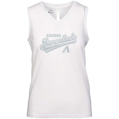 Arizona Diamondbacks Levelwear Women's Paisley Sweep V-Neck Tank Top White