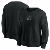 San Antonio Spurs Women's Oversized Game Day Pullover Sweatshirt - Black on sale
