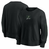 Milwaukee Bucks Women's Oversized Game Day Pullover Sweatshirt - Black outlet