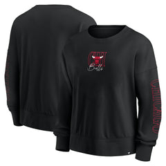 Chicago Bulls Women's Oversized Game Day Pullover Sweatshirt - Black on sale