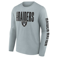 Las Vegas Raiders Vision Long Sleeve T-Shirt - Gray online