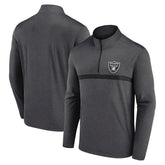Las Vegas Raiders Head-to-Head Quarter-Zip Pullover - Charcoal online