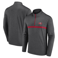 Tampa Bay Buccaneers Head-to-Head Quarter-Zip Pullover - Heather Charcoal on sale