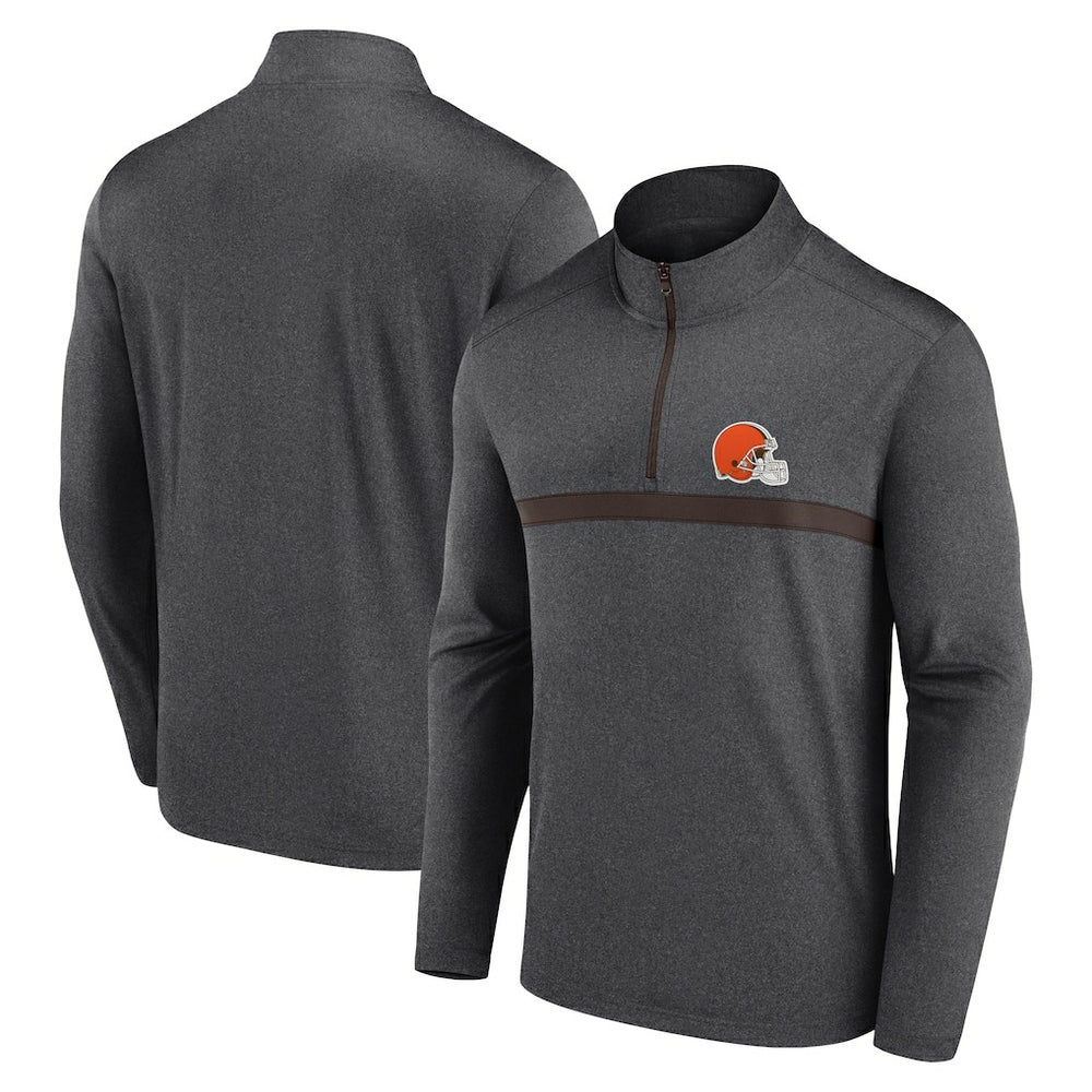 Cleveland Browns Head-to-Head Quarter-Zip Pullover - Charcoal cheap