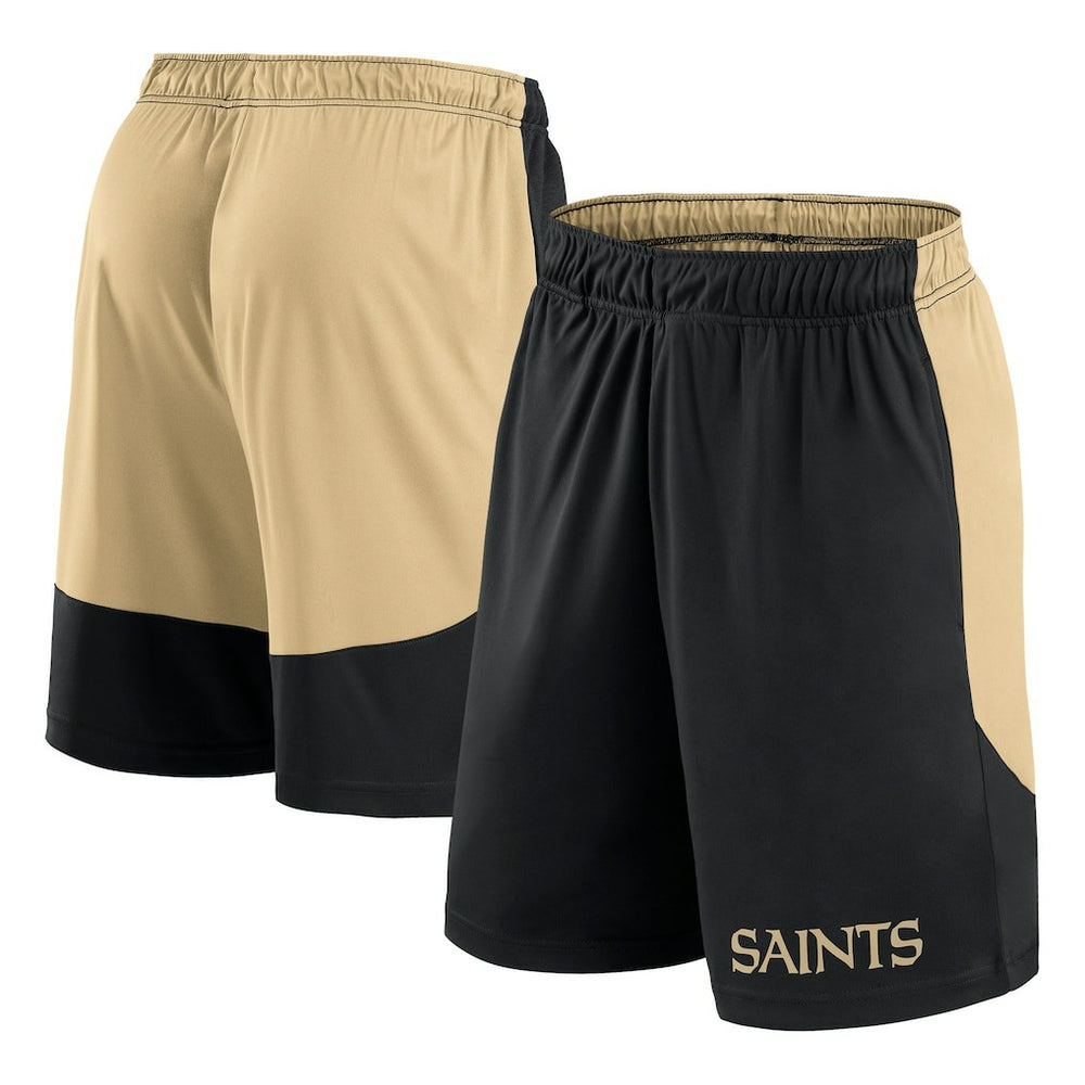 New Orleans Saints Launch Shorts - Black/Gold on sale