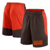 Cleveland Browns Launch Shorts - Brown/Red for sale