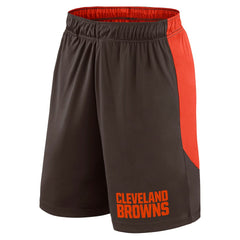 Cleveland Browns Launch Shorts - Brown/Red for sale