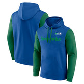 Seattle Seahawks Fleece Pullover Hoodie - Royal for sale