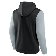Las Vegas Raiders Outline Pullover Hoodie - Black/Silver discount