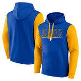 Los Angeles Rams Outline Pullover Hoodie - Royal/Gold sale