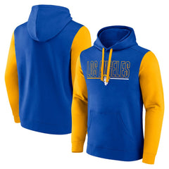 Los Angeles Rams Outline Pullover Hoodie - Royal/Gold sale