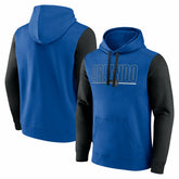 Orlando Magic Logo Athletic Outline Colorblock Pullover Hoodie - Blue on sale