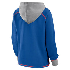 Philadelphia 76ers Logo Athletic Women's Boom Pullover Hoodie - Royal on sale