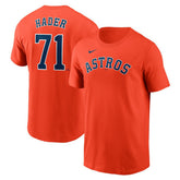 Josh Hader Houston Astros Fuse Name & Number T-Shirt Orange