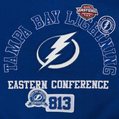 Tampa Bay Lightning Pro Standard Women's Area Code Cropped Pullover Sweatshirt - Blue Sweatshirts