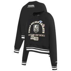 Vegas Golden Knights Pro Standard Women's Area Code Cropped Pullover Sweatshirt - Black Sweatshirts