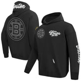 Boston Bruins Pro Standard Paint the City Pullover Hoodie - Black Hoodies