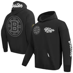 Boston Bruins Pro Standard Paint the City Pullover Hoodie - Black Hoodies