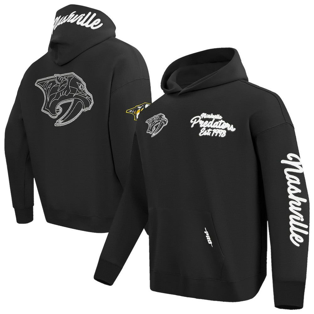 Nashville Predators Pro Standard Paint the City Pullover Hoodie - Black Hoodies