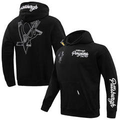 Pittsburgh Penguins Pro Standard Paint the City Pullover Hoodie - Black Hoodies
