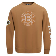 Boston Bruins Pro Standard Paint the City Pullover Sweatshirt - Brown Sweatshirts