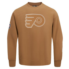 Philadelphia Flyers Pro Standard Paint the City Pullover Sweatshirt - Brown Sweatshirts
