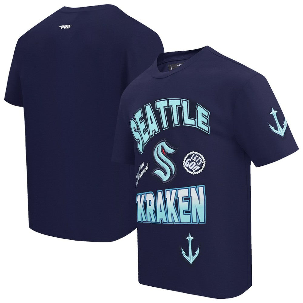 Seattle Kraken Pro Standard Turn It Up T-Shirt - Deep Sea Blue T-shirts