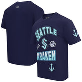Seattle Kraken Pro Standard Turn It Up T-Shirt - Deep Sea Blue T-shirts