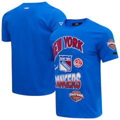 New York Rangers Pro Standard Turn It Up T-Shirt - Blue T-shirts