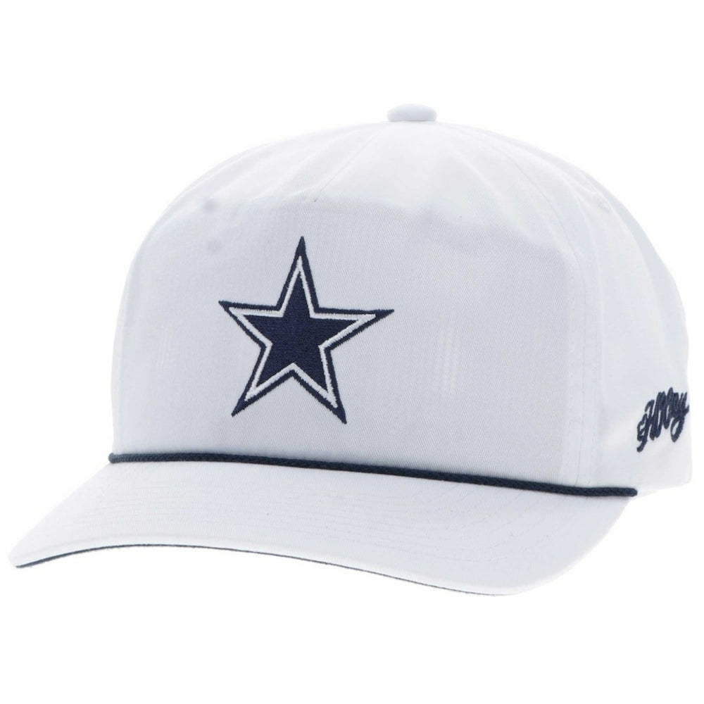 Dallas Cowboys HOOey Star Logo Rope Adjustable Hat - White on sale