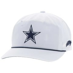 Dallas Cowboys HOOey Star Logo Rope Adjustable Hat - White on sale