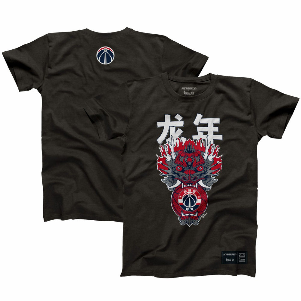 Washington Wizards Hyperfly Unisex Year of the Dragon Lunar New Year Collection T-Shirt - Heather Black cheap