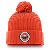 Houston Astros Cooperstown Collection Patch Cuffed Knit Hat with Pom Orange