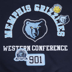 Memphis Grizzlies Pro Standard Women's Area Code Cropped Pullover Sweatshirt - Navy outlet