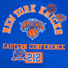 New York Knicks Pro Standard Women's Area Code Cropped Pullover Sweatshirt - Blue shop