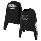 Memphis Grizzlies Pro Standard Women's Paint The City Cropped Pullover Sweatshirt - Black on sale
