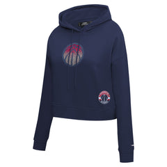 Washington Wizards Pro Standard Women's Jewels Cropped Pullover Hoodie - Navy shop