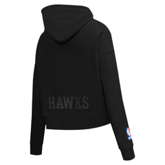 Atlanta Hawks Pro Standard Women's Jewels Cropped Pullover Hoodie - Black on sale