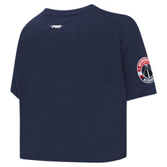 Washington Wizards Pro Standard Women's Jewels Boxy Cropped T-Shirt - Navy shop