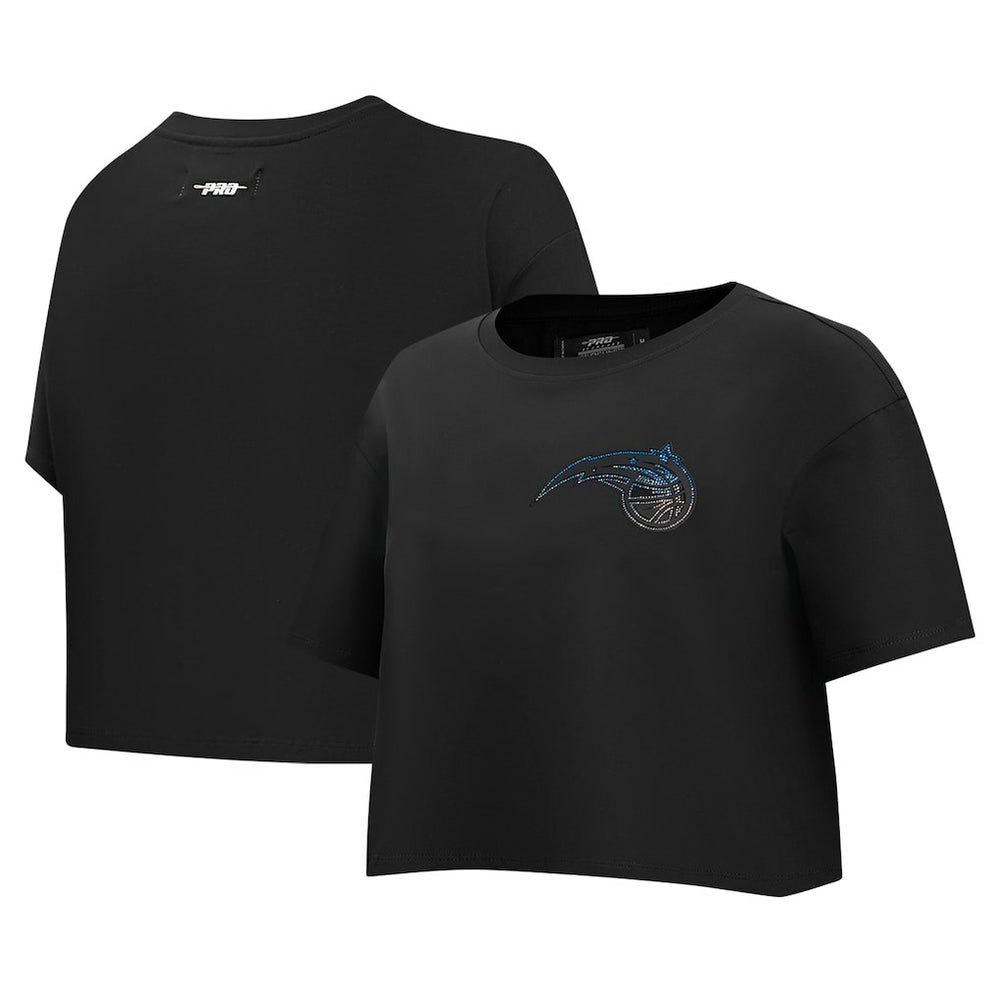Orlando Magic Pro Standard Women's Jewels Boxy Cropped T-Shirt - Black for sale