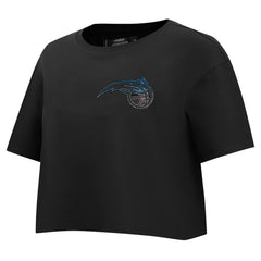 Orlando Magic Pro Standard Women's Jewels Boxy Cropped T-Shirt - Black for sale