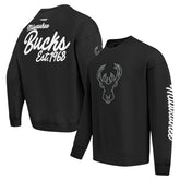 Milwaukee Bucks Pro Standard Paint the City Drop Shoulder Sweatshirt - Black for sale