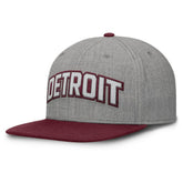 Detroit Tigers Elements Felt Chainstitch Snapback Hat Gray/Maroon