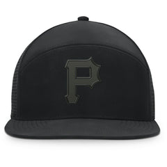 Pittsburgh Pirates Horizon Snapback Hat Black