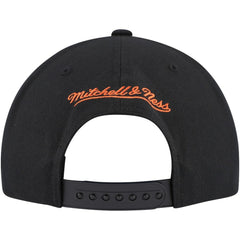 Edmonton Oilers Mitchell & Ness Core Team Script 2.0 Snapback Hat - Black Hats